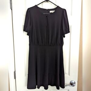 LOFT Black Dress Size 4 Comfortable Flowy Summer Casual Work Party